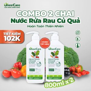 Nước Rửa Rau Củ Quả UneeCare – Combo 2 Chai